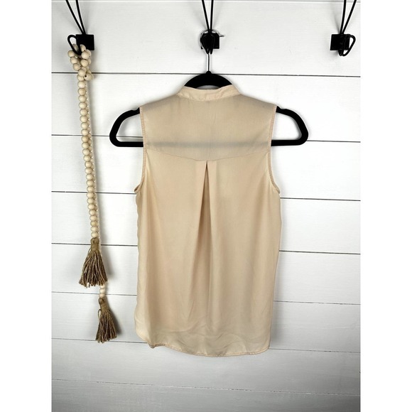 Vintage Monteau Semi Sheer Blouse with Lace Detail sz SML - Picture 4 of 6